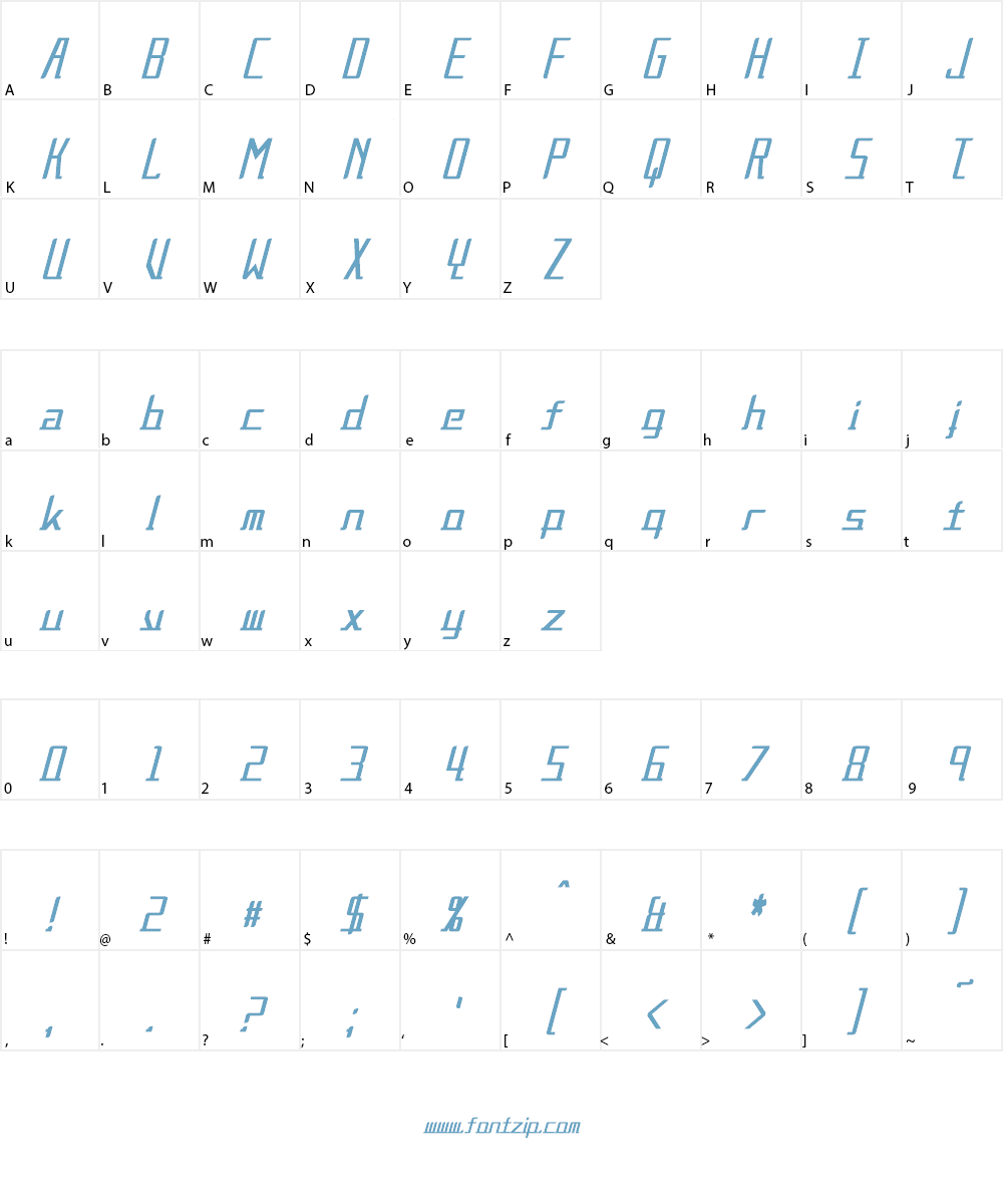 Alternation Font Character